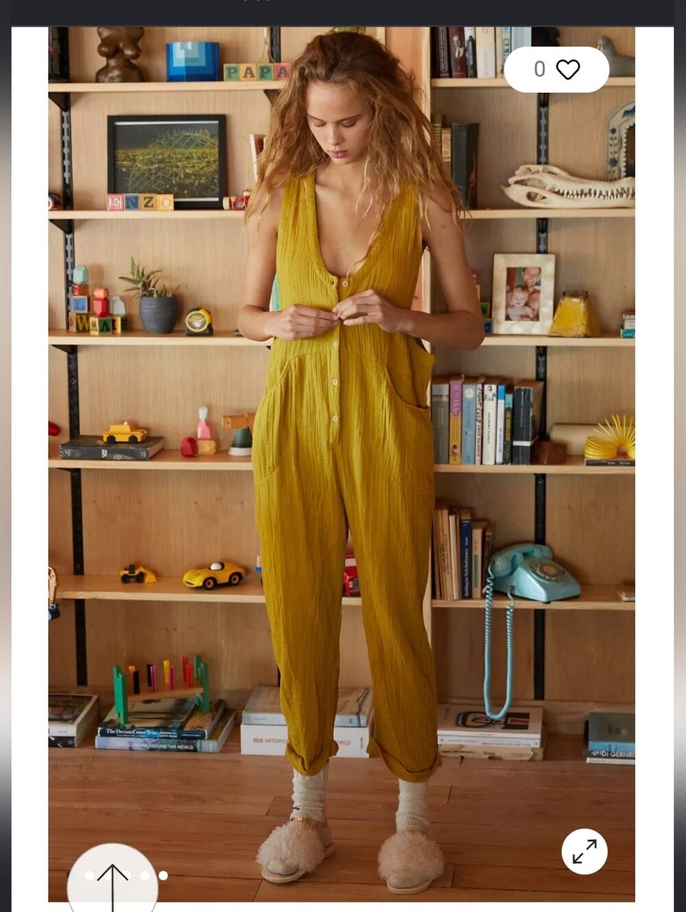 Urban Outfitters Rhea button front jumpsuit - Picture 4 of 7